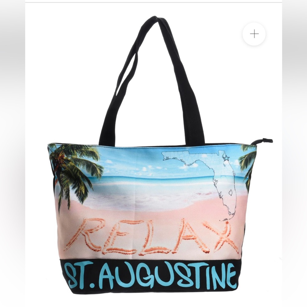 St. Augustine Skyline Digital Medium 18” x 12” Tote bag sold by Robin Ruth.